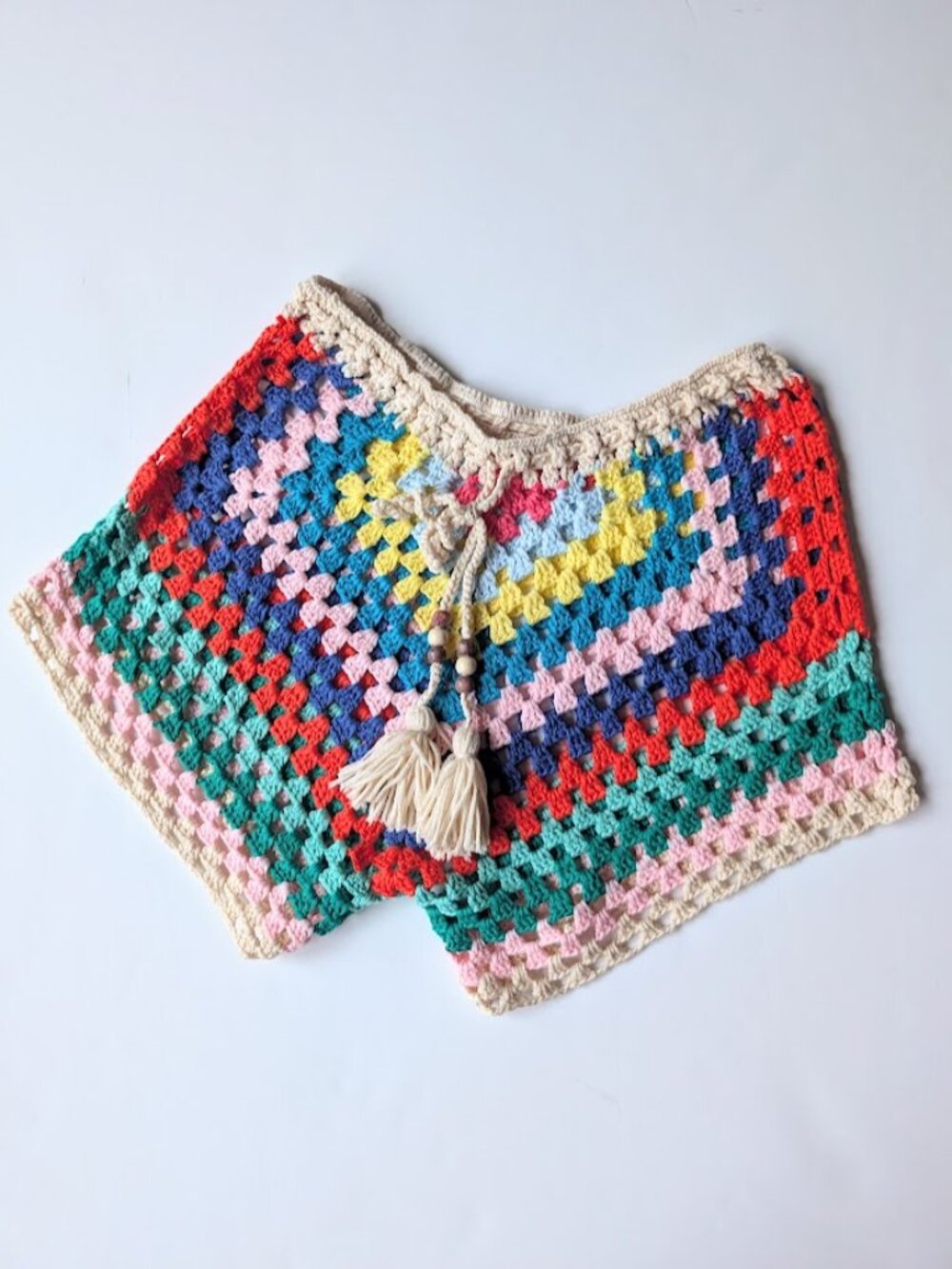 Handmade Crochet Bikini Short Girls Swim Short